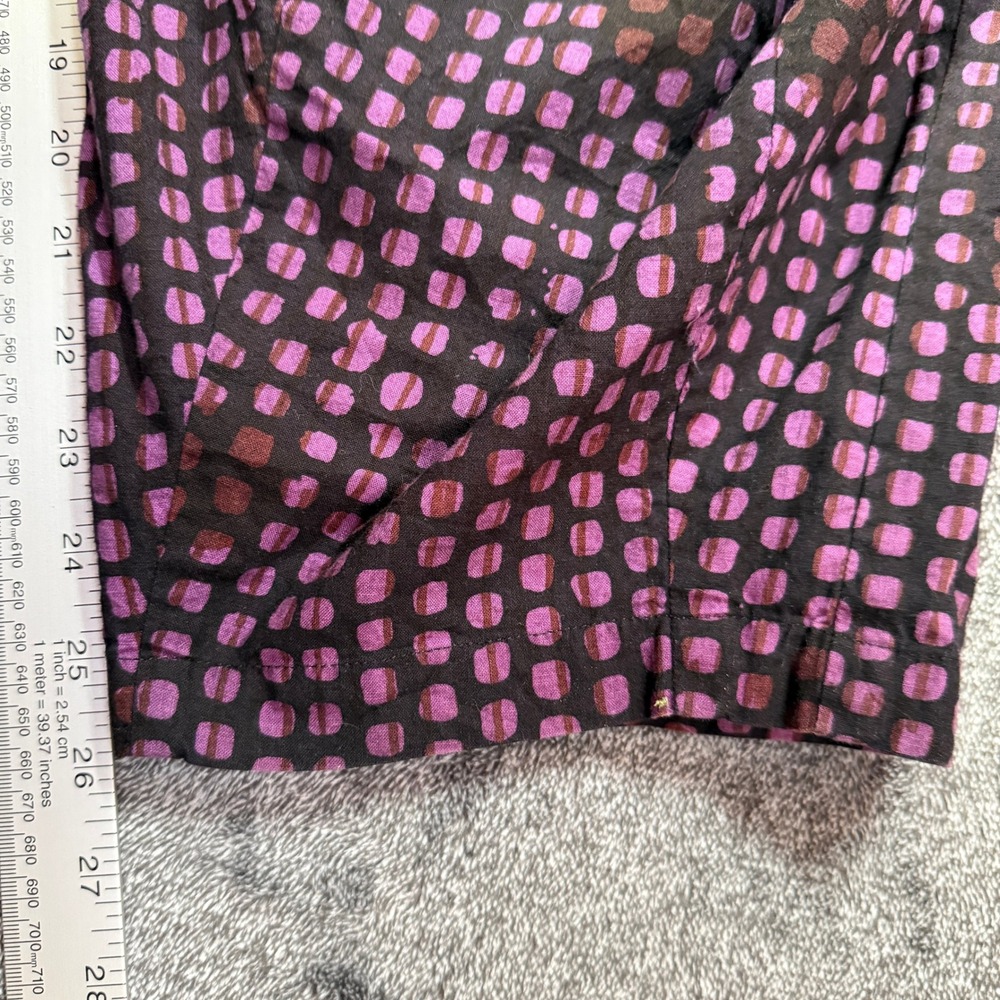 Marketplace Handwork of India Pants Womens SM Purple Cotton Harem Kantha Patch - Picture 9 of 9